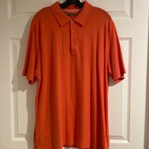Raffi Mens orange collar shirt size XL